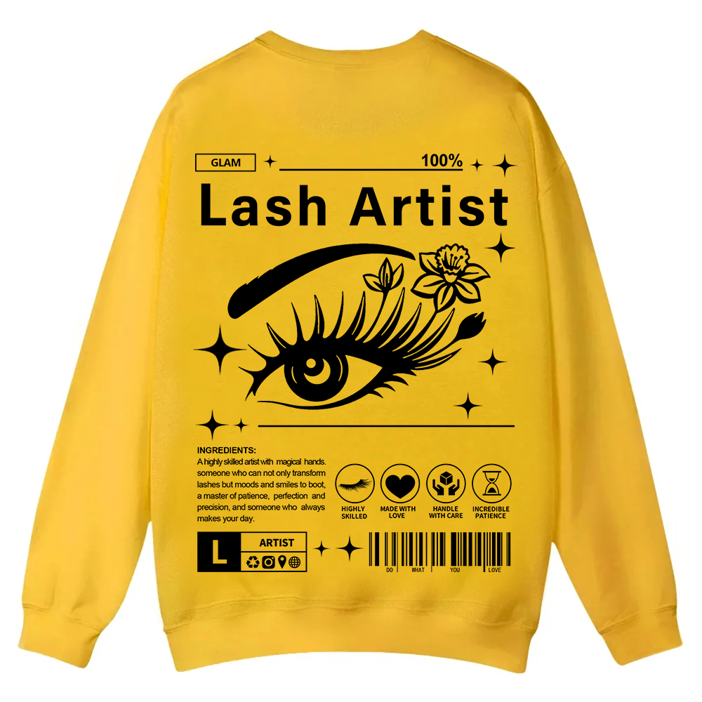 Lash Artist Casual Crewneck Sweatshirt wearishow