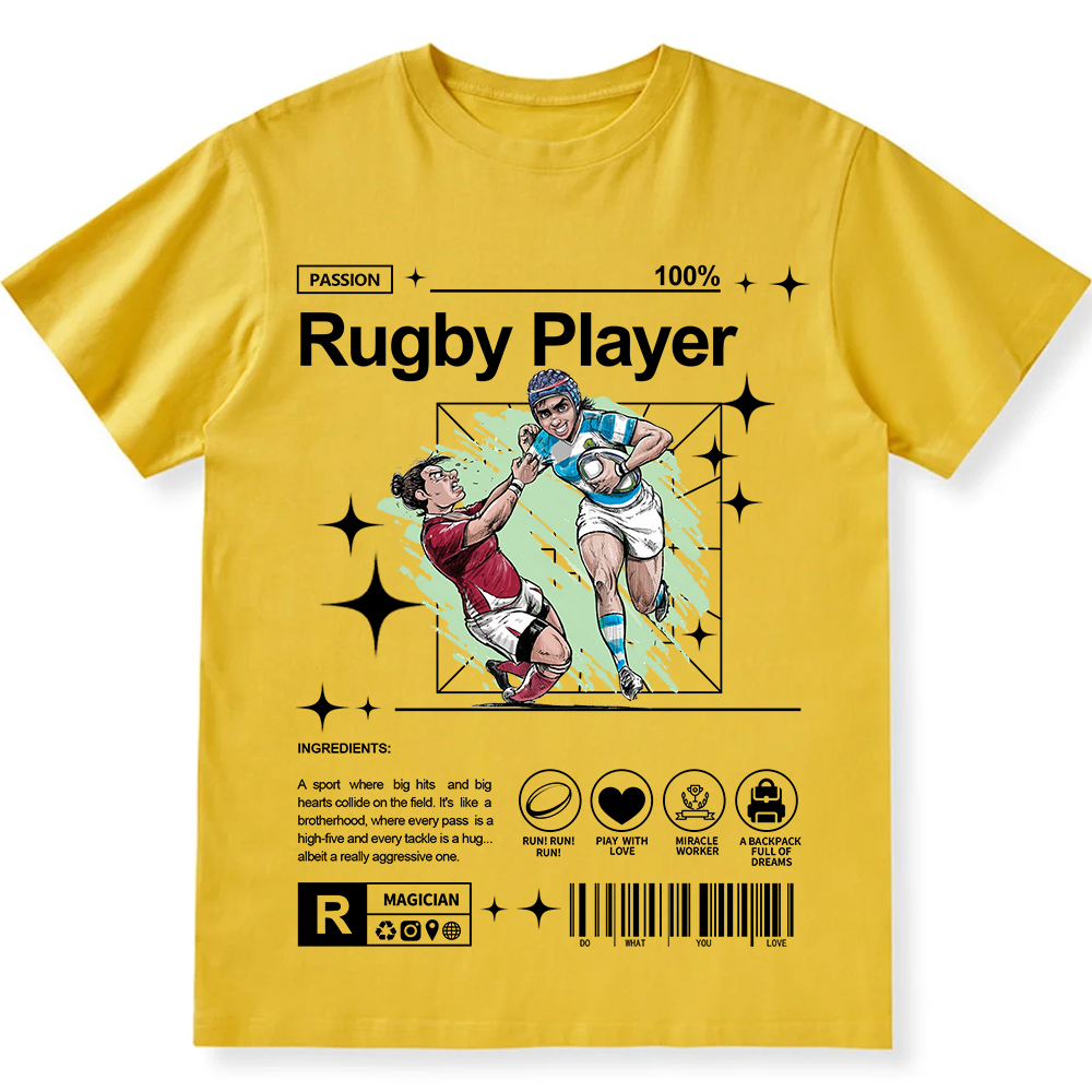 Rugby Player Unisex Fit Cotton T-Shirt wearishow