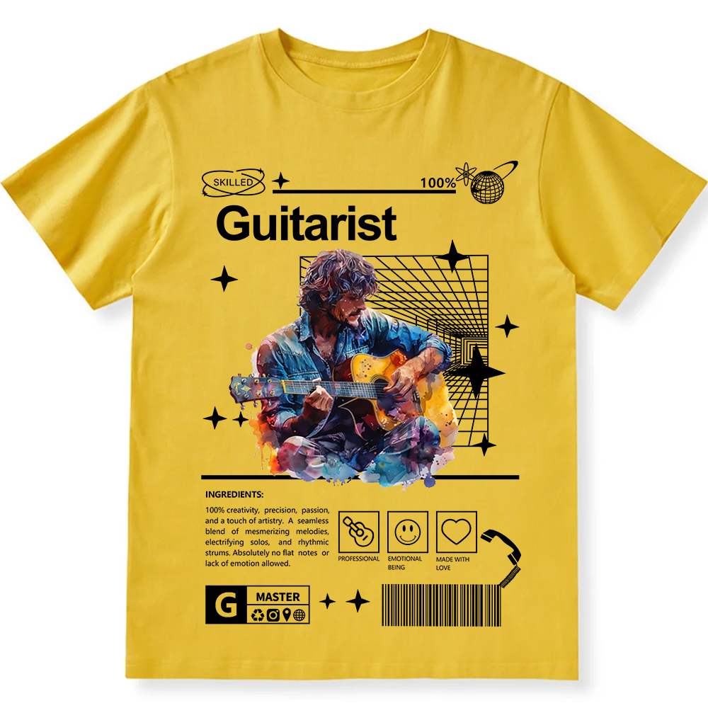 Guitarist Unisex Fit Cotton T-Shirt wearishow