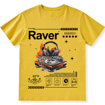 Raver Unisex Fit Cotton T-Shirt wearishow