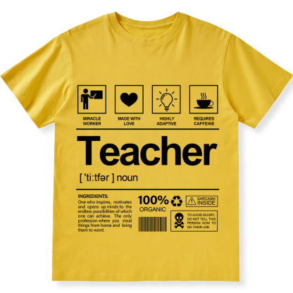 Teacher Unisex Fit Cotton T-Shirt wearishow