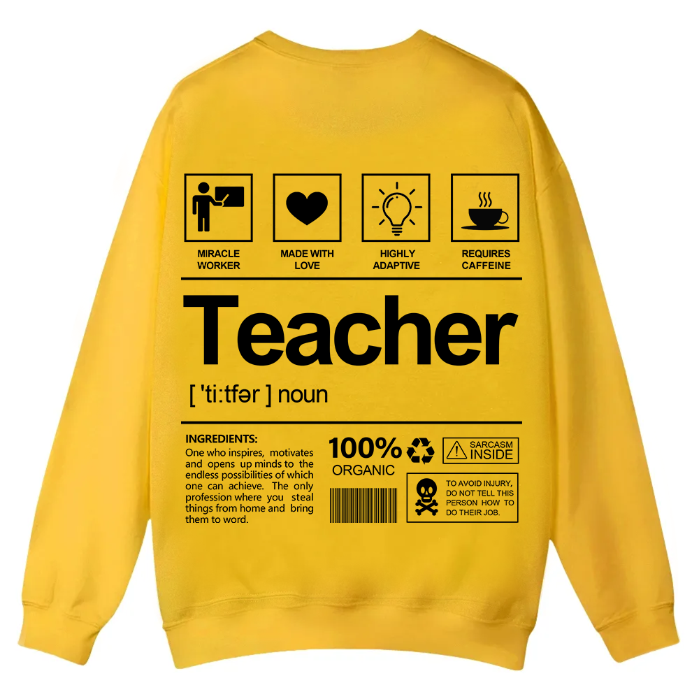 Teacher Casual Crewneck Sweatshirt wearishow