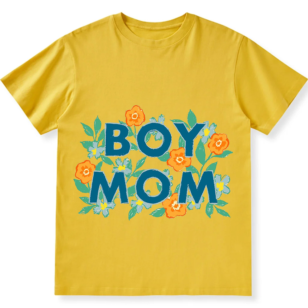 Boy Mom Unisex Fit Cotton T-Shirt wearishow