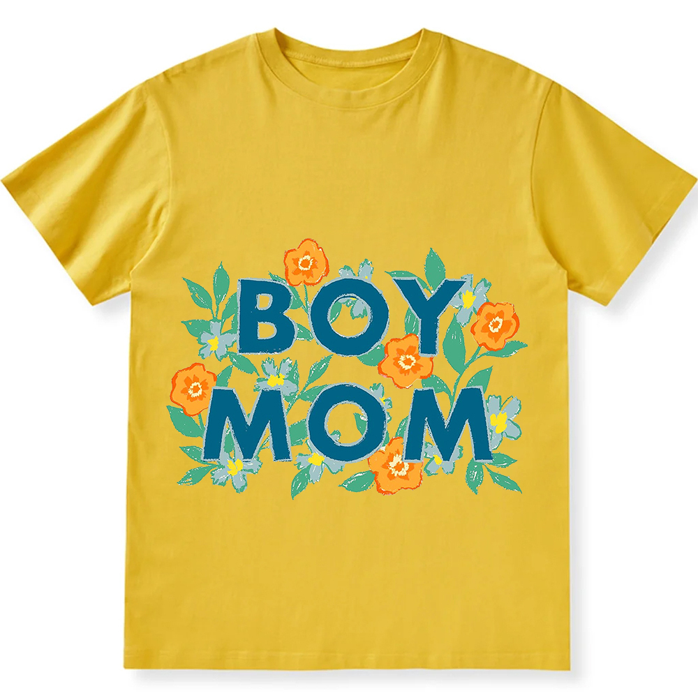 Boy Mom Unisex Fit Cotton T-Shirt wearishow