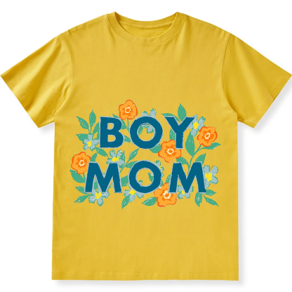 Boy Mom Unisex Fit Cotton T-Shirt wearishow