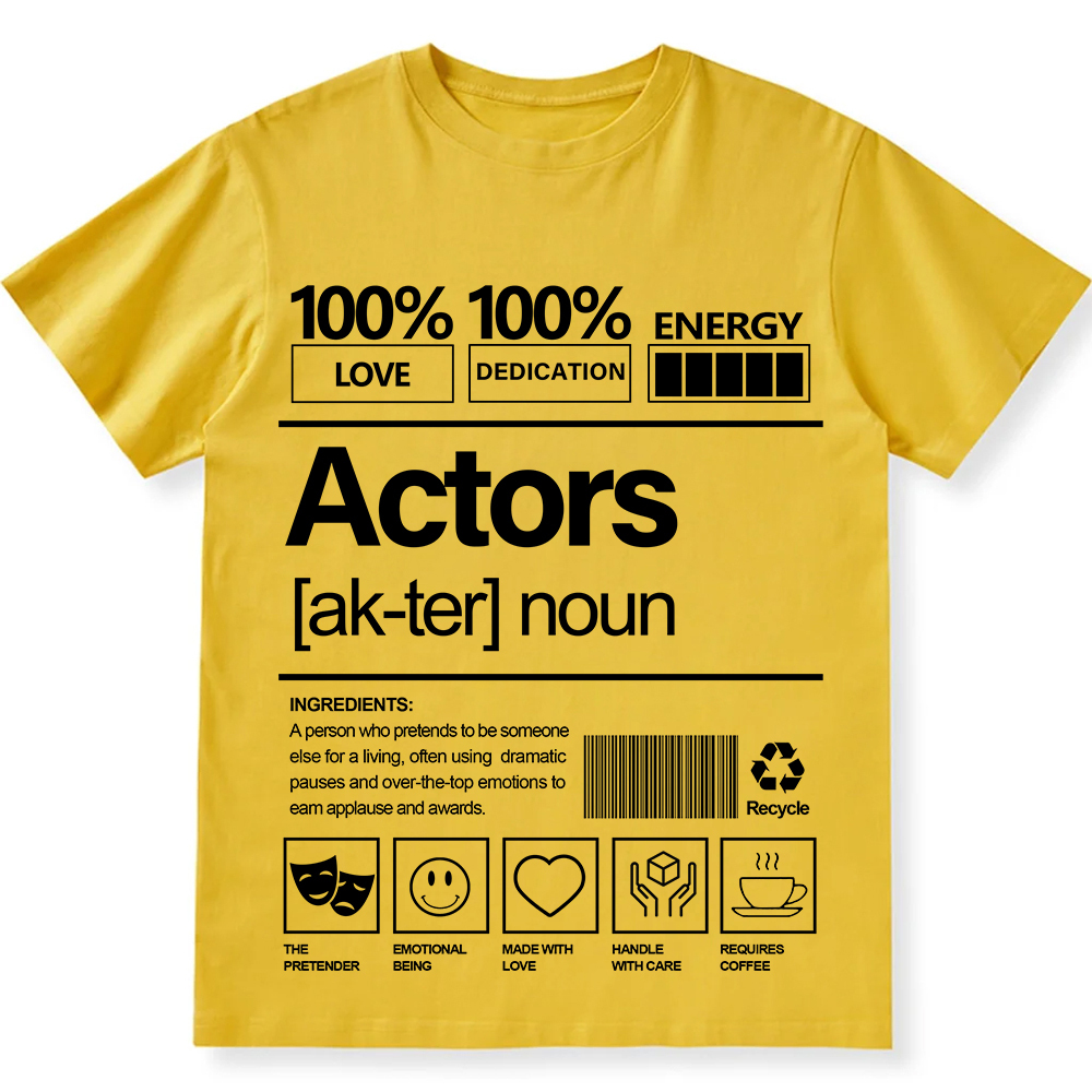 Actors Unisex Fit Cotton T-Shirt wearishow