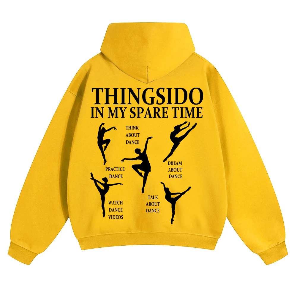 Thingsido In My Spare Time Unisex Solid Color Hoodie wearishow