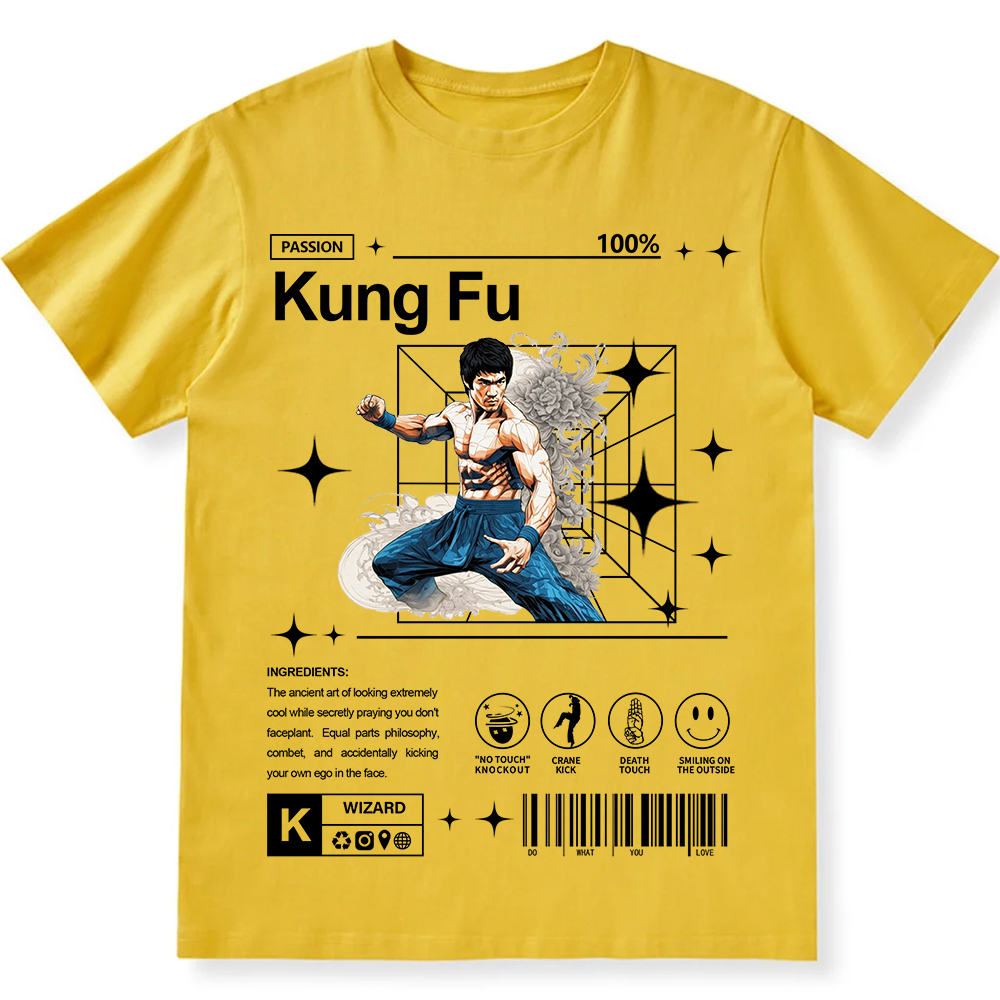 Kung Fu Unisex Fit Cotton T-Shirt wearishow