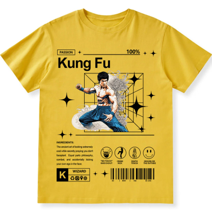 Kung Fu Unisex Fit Cotton T-Shirt wearishow