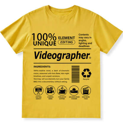 Videographer Unisex Fit Cotton T-Shirt wearishow