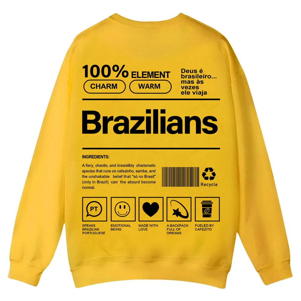 Brazilians Unisex Fit  Casual Crewneck Sweatshirt wearishow