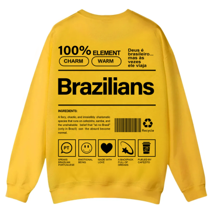 Brazilians Unisex Fit  Casual Crewneck Sweatshirt wearishow