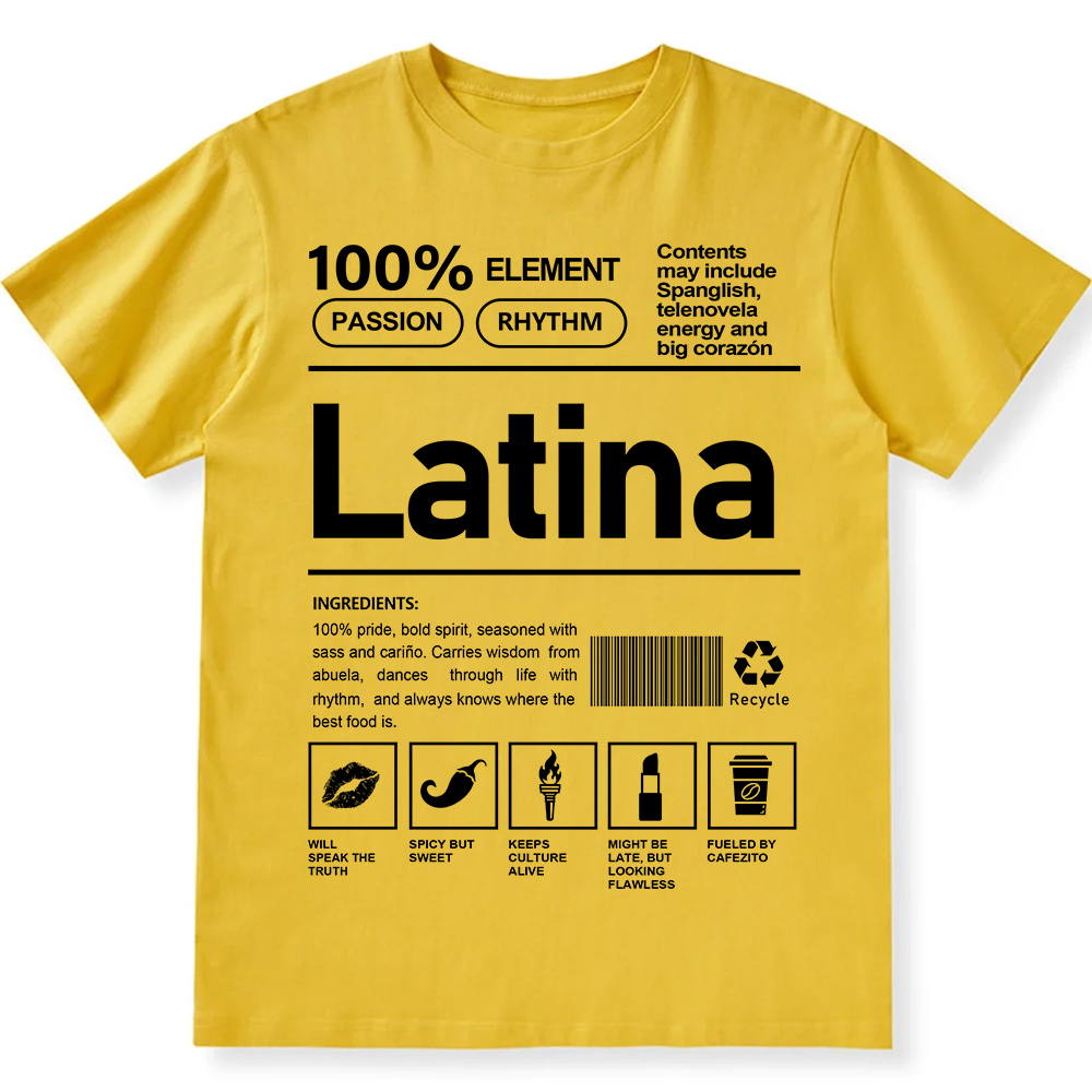 Latina Unisex Fit  Cotton T-Shirt wearishow