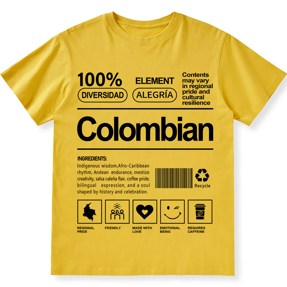 Colombian Unisex Fit  Cotton T-Shirt wearishow