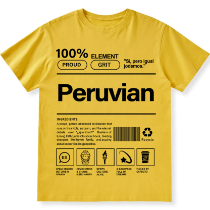Peruvian Unisex Fit  Cotton T-Shirt wearishow