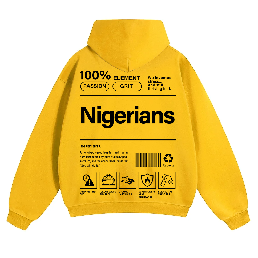 Nigerians Unisex Fit Color Hoodie wearishow