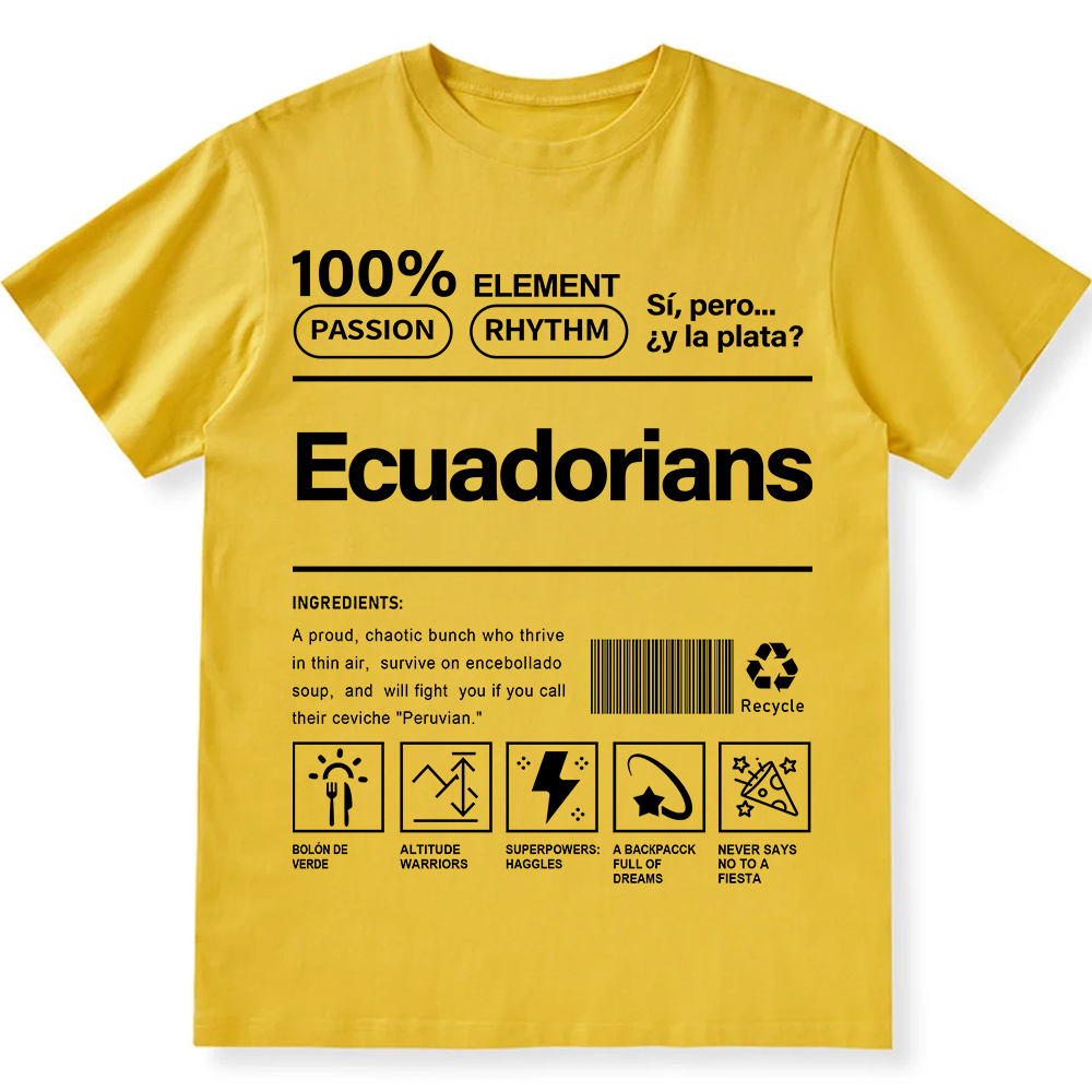Ecuadorians Unisex Fit Cotton T-Shirt wearishow