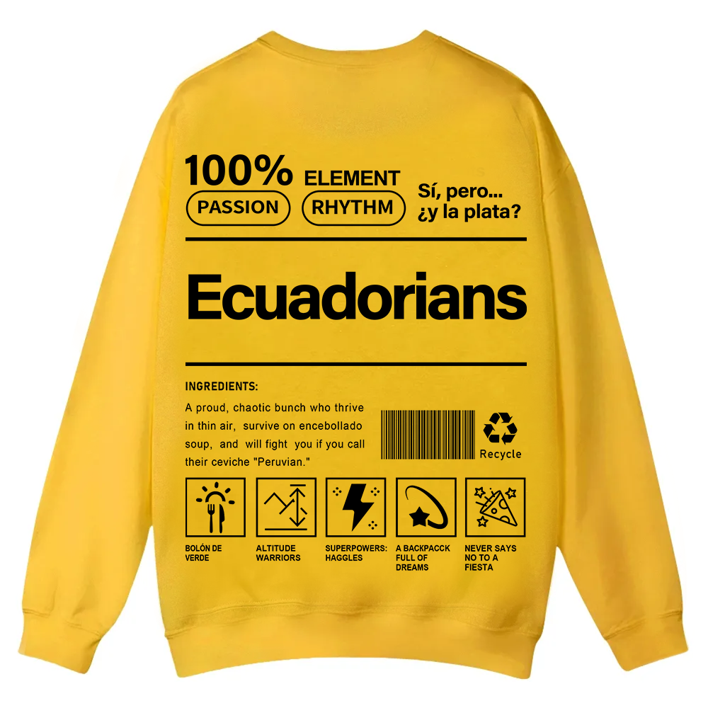 Ecuadorians Unisex Fit  Casual Crewneck Sweatshirt wearishow