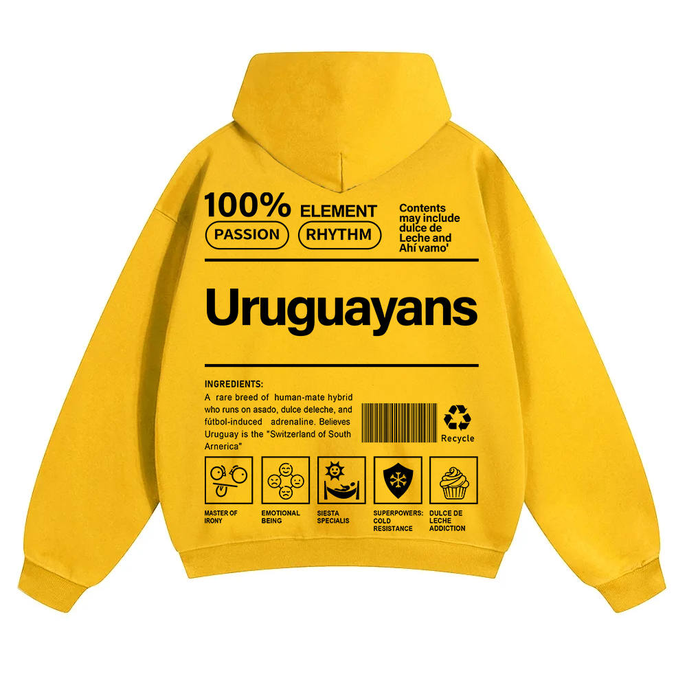 Uruguayans Unisex Fit Color Hoodie wearishow