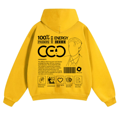 CEO Unisex Casual Print Hoodie
