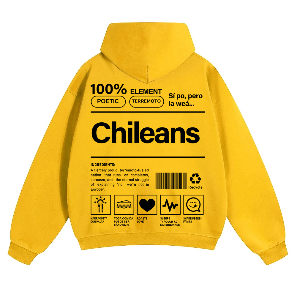 Chileans Unisex Fit Color Hoodie wearishow