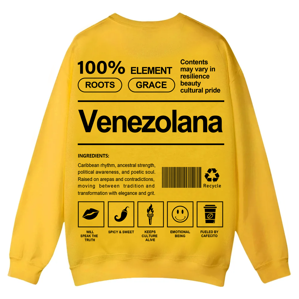 Venezolana Unisex Fit  Casual Crewneck Sweatshirt wearishow