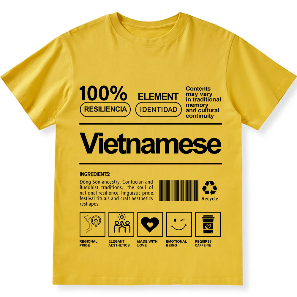 Vietnamese Unisex Fit  Cotton T-Shirt wearishow