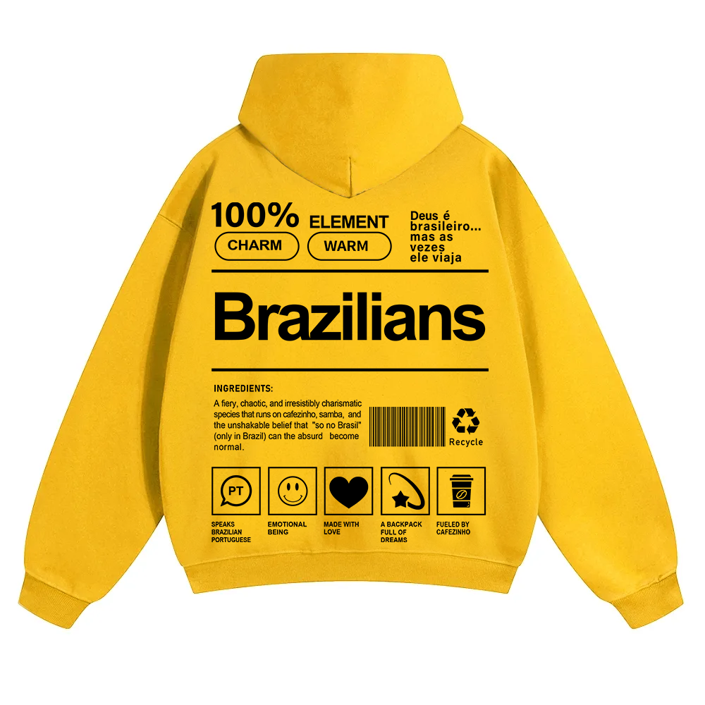 Brazilians Unisex Fit Color Hoodie wearishow