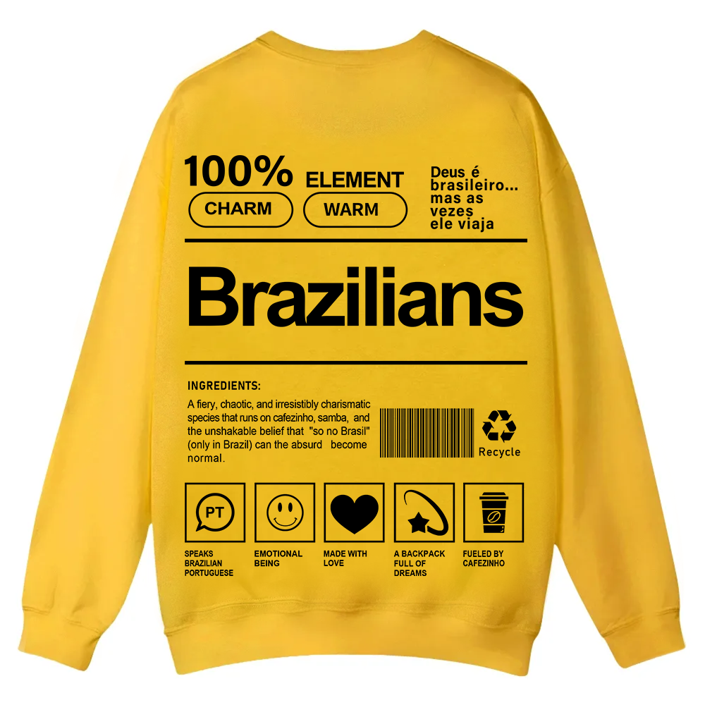 Brazilians Unisex Fit  Casual Crewneck Sweatshirt wearishow