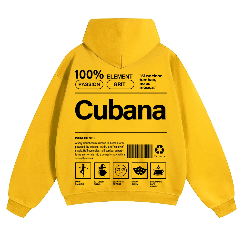 Cubana Unisex Fit Color Hoodie wearishow