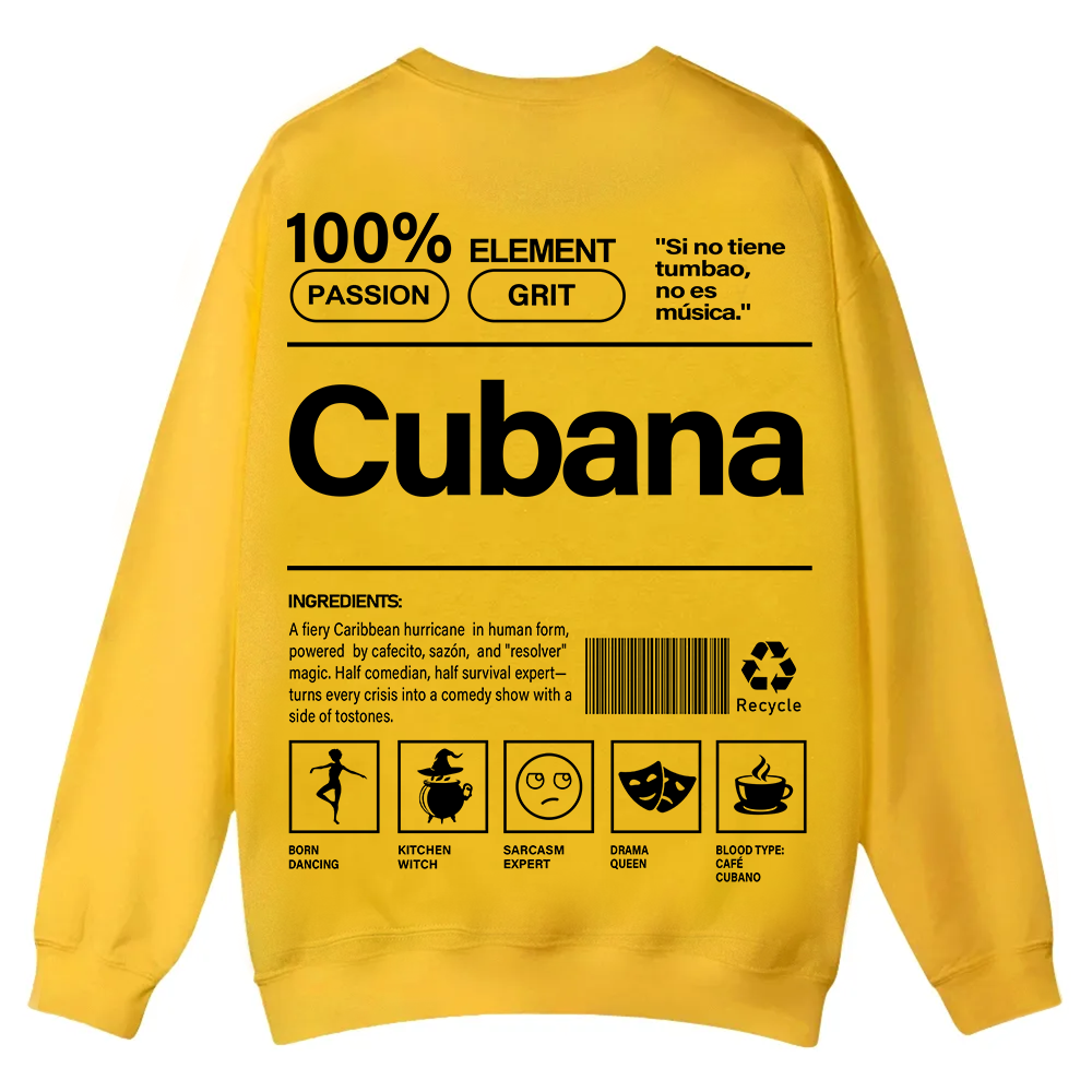 Cubana Unisex Fit  Casual Crewneck Sweatshirt wearishow
