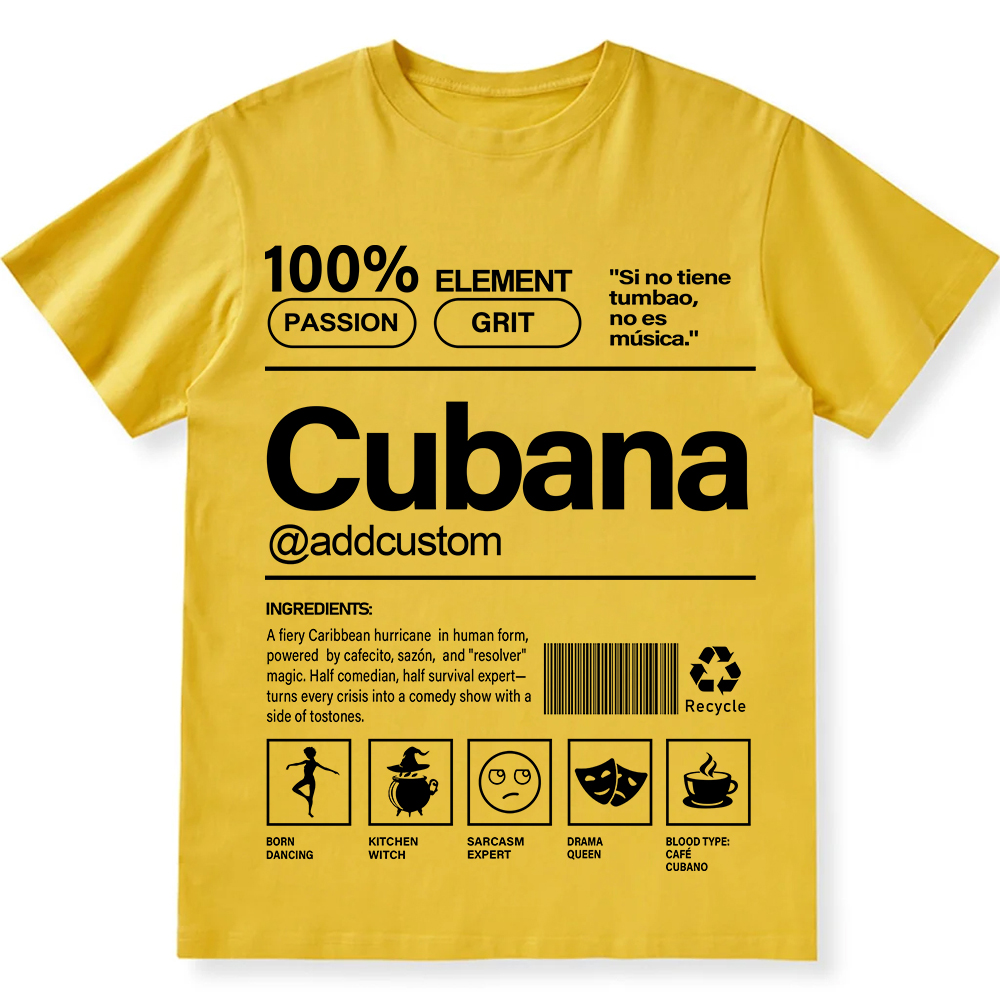 Cubana Addcustom Unisex Fit  Cotton T-Shirt wearishow