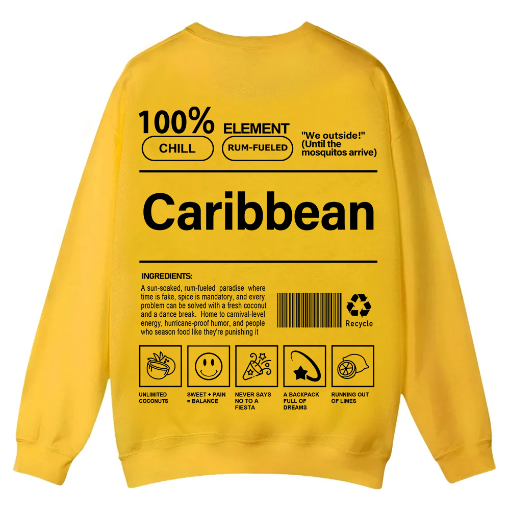 Caribbean Unisex Fit  Casual Crewneck Sweatshirt wearishow