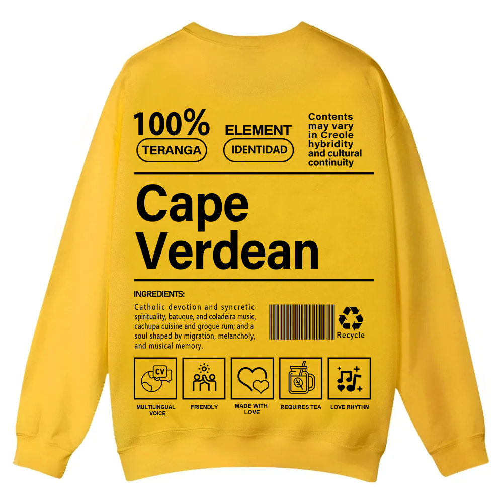 Cape Verdean Unisex Fit  Casual Crewneck Sweatshirt wearishow
