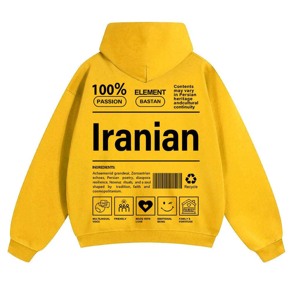 Iranian Unisex Fit Color Hoodie wearishow