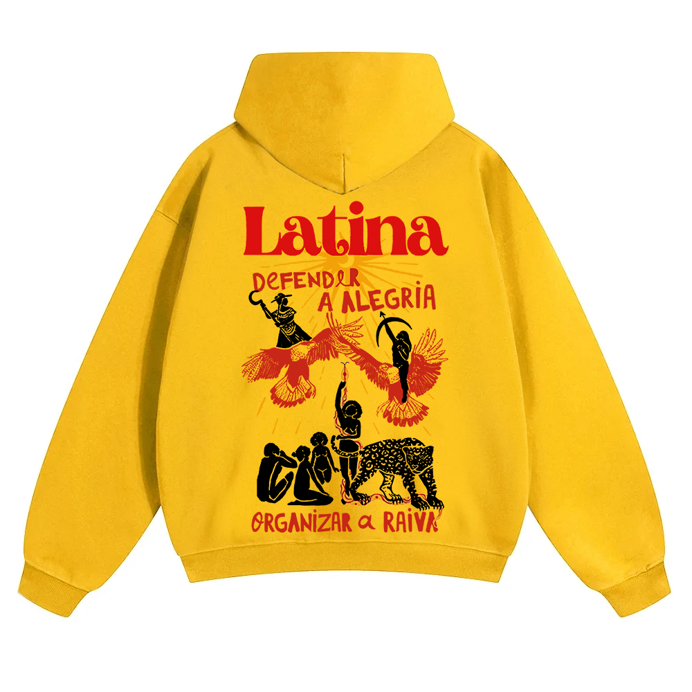 Latina Unisex Fit Color Hoodie wearishow