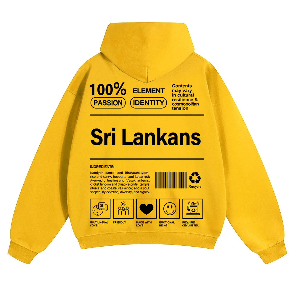 Sri Lankans Unisex Fit Color Hoodie wearishow