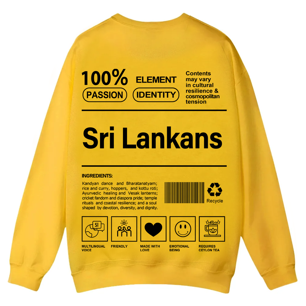 Sri Lankans Unisex Fit  Casual Crewneck Sweatshirt wearishow