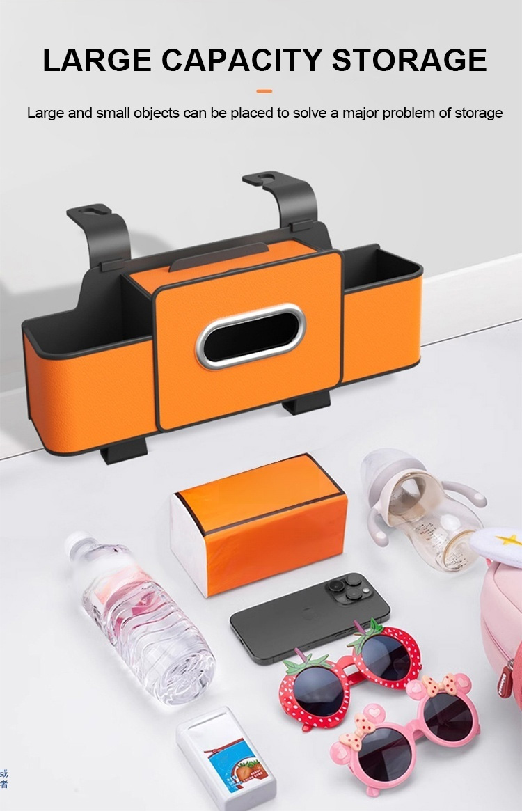 [More Space Saving] Car Multifunctional Seat Back Storage Box