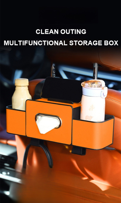 [More Space Saving] Car Multifunctional Seat Back Storage Box