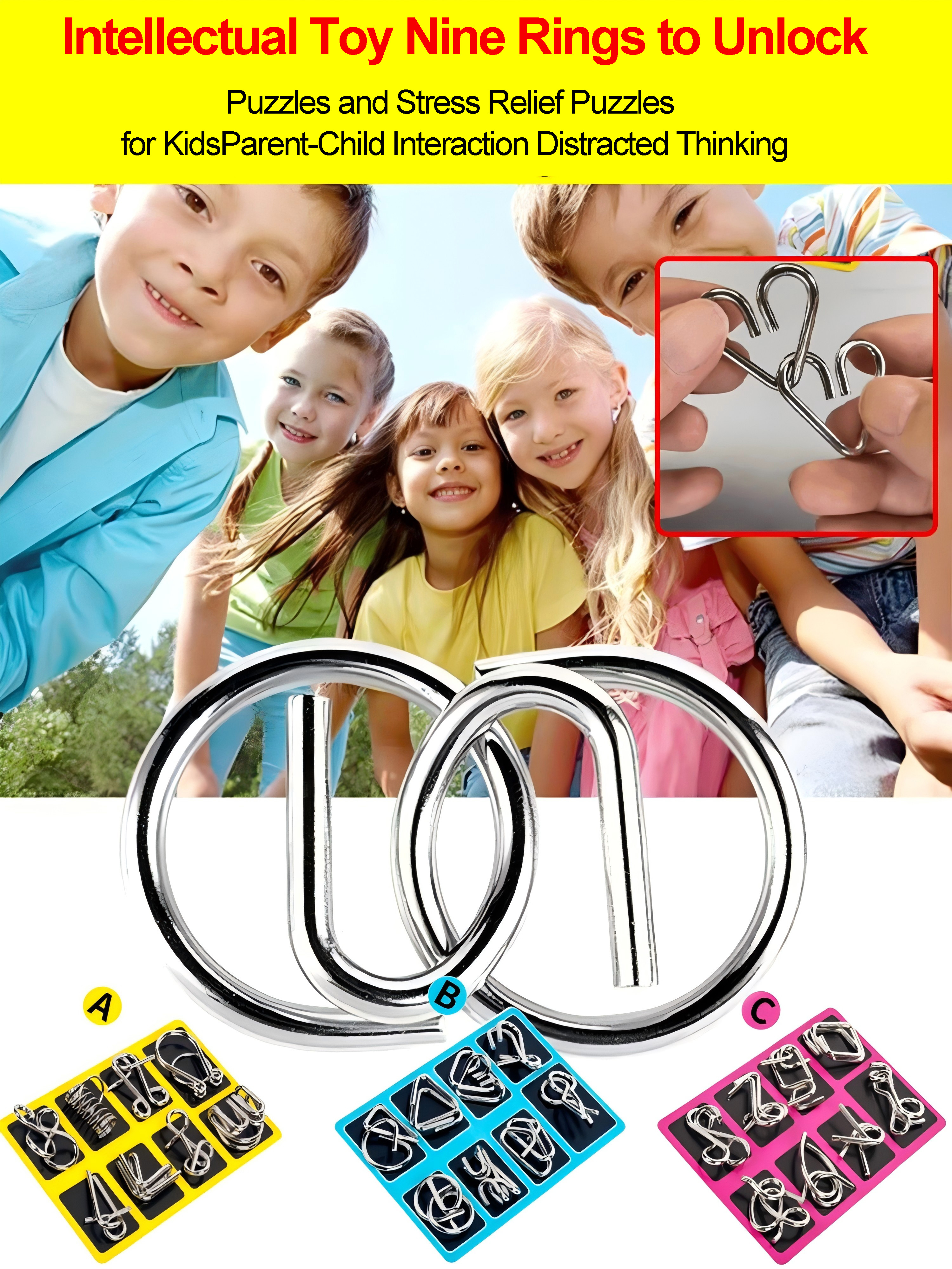 Intelligence Toys Nine Link Entriegelungsring