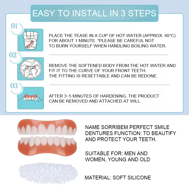 【A new generation of silicone dentures】SorriBem Perfect Smile Dentures