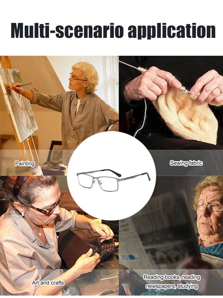 No vision test required🏥👓Smart Zoom Reading Glasses