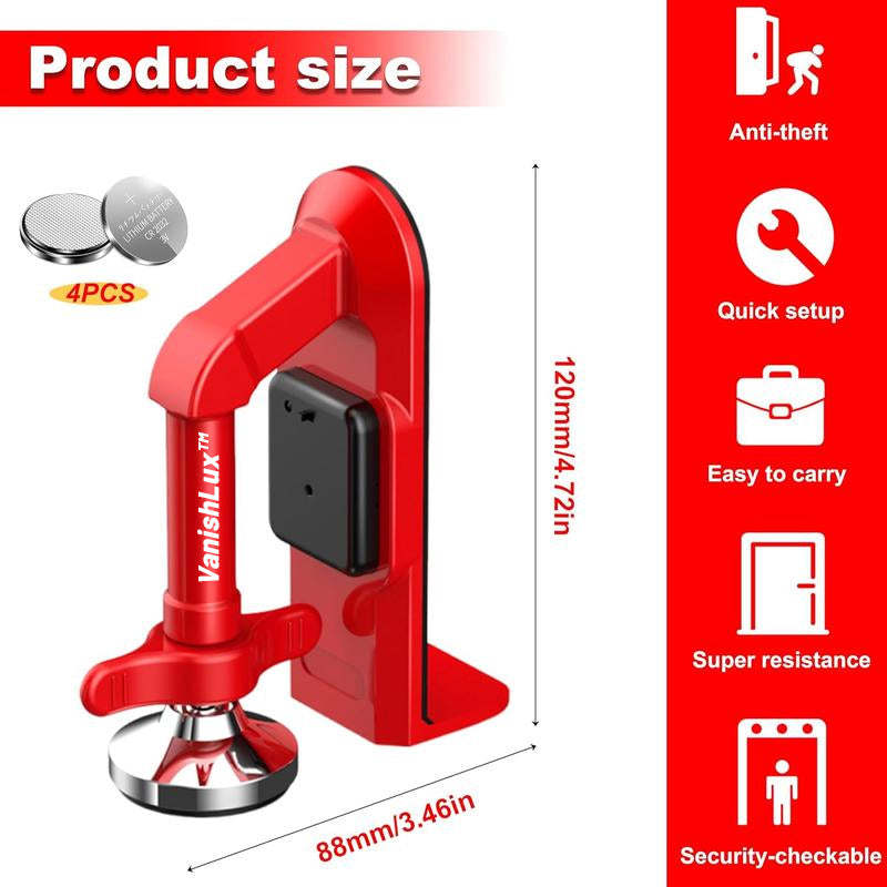 Portable Door Stopper Alarm – 80dB Security for Travel & Home