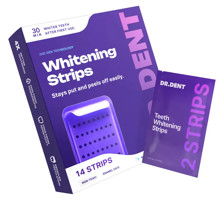 Purple Teeth Whitening Strips | Fast, Gentle & Peroxide-Free Whitening