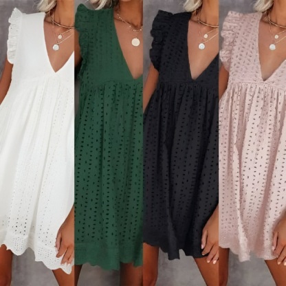 Loose lace summer dress 