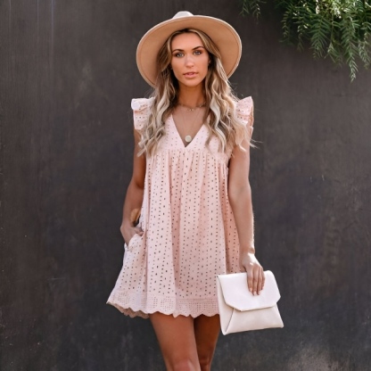 Loose lace summer dress 