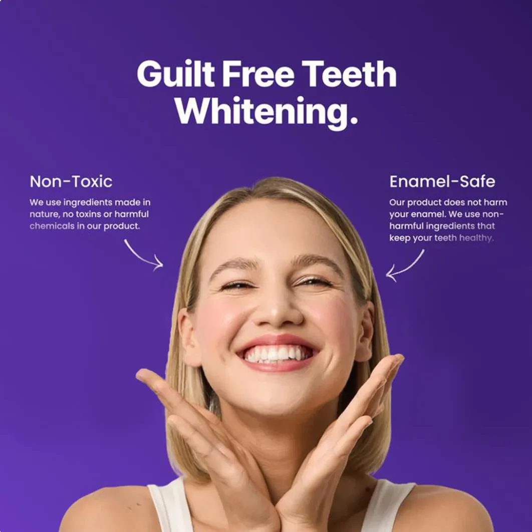 Purple Teeth Whitening Strips | Fast, Gentle & Peroxide-Free Whitening