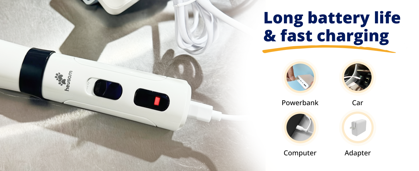 heusom silent groom pro battery