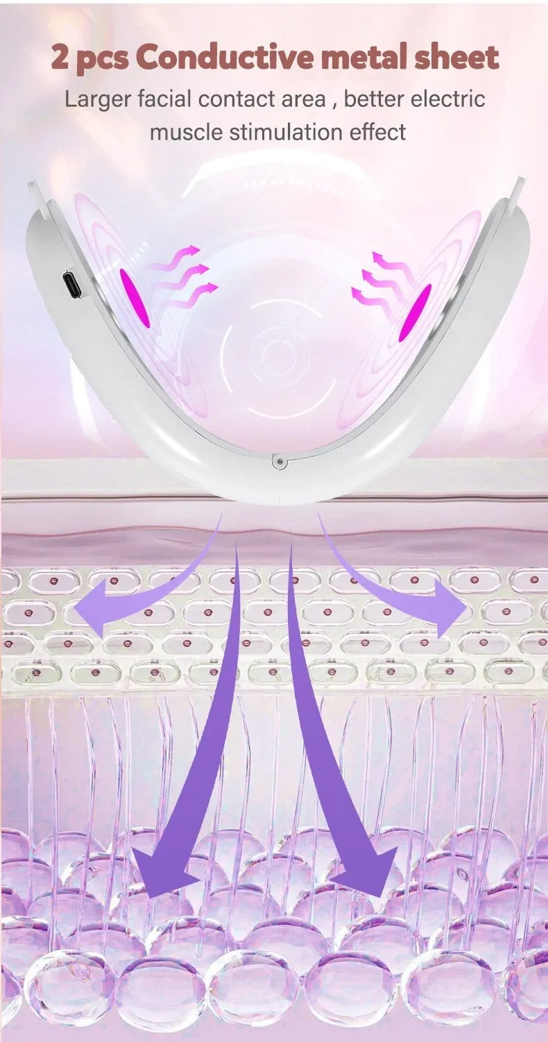 Microcurrent Intelligent V Facial Beauty Device Facial Massager